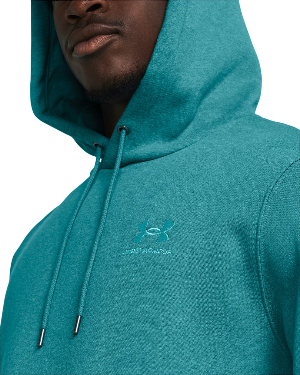 UA Essential Fleece Hoodie M Hydro Teal