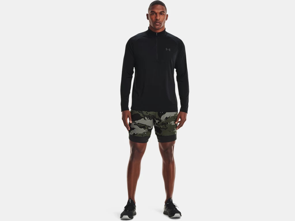 UA Tech™ ½ Zip Long Sleeve M Black