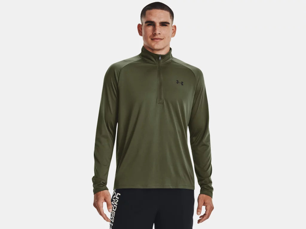 UA Tech™ ½ Zip Long Sleeve M Marine OD Green