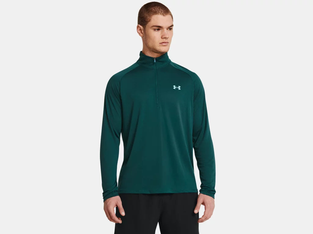 UA Tech 1/2 Zip Top M Hydro Teal