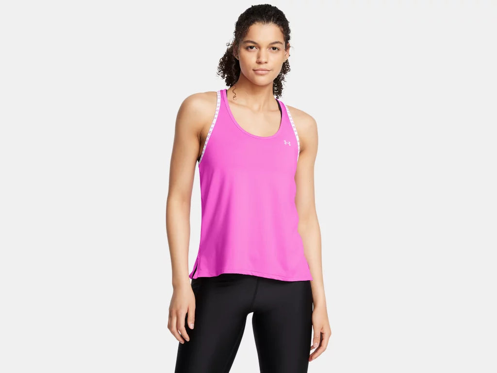 UA Knockout Tank W Vivid Magenta