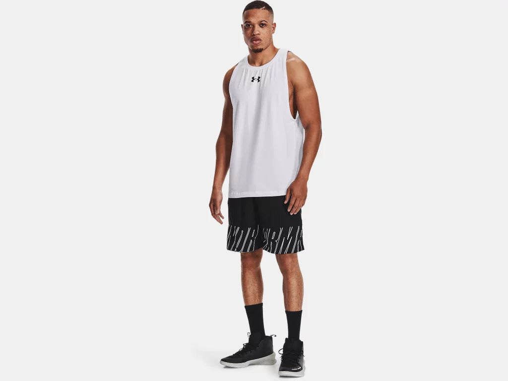 UA Baseline Zone Cotton Tank M White