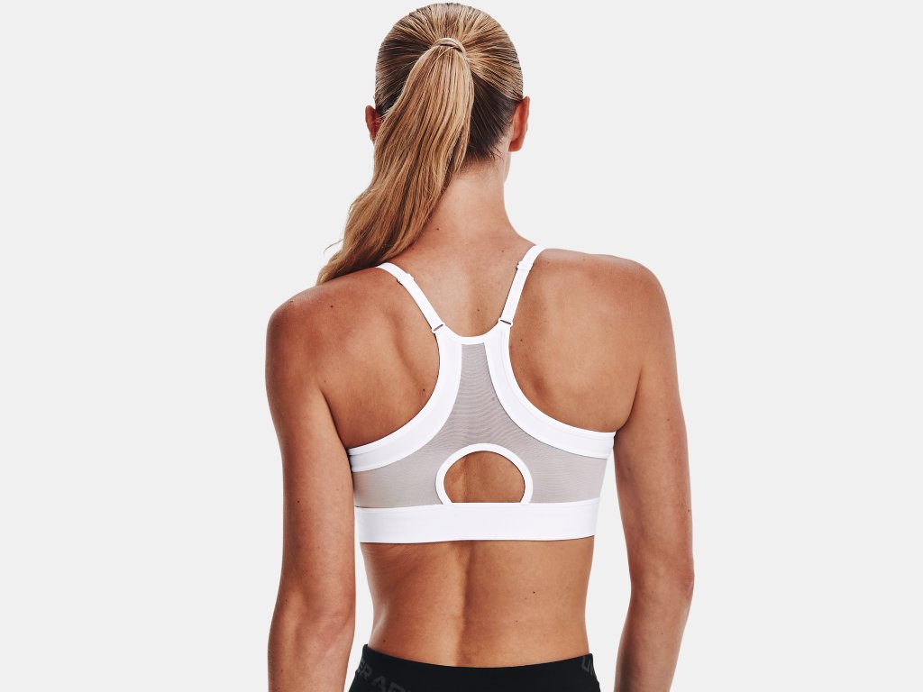 UA Infinity Covered Low Bra W White