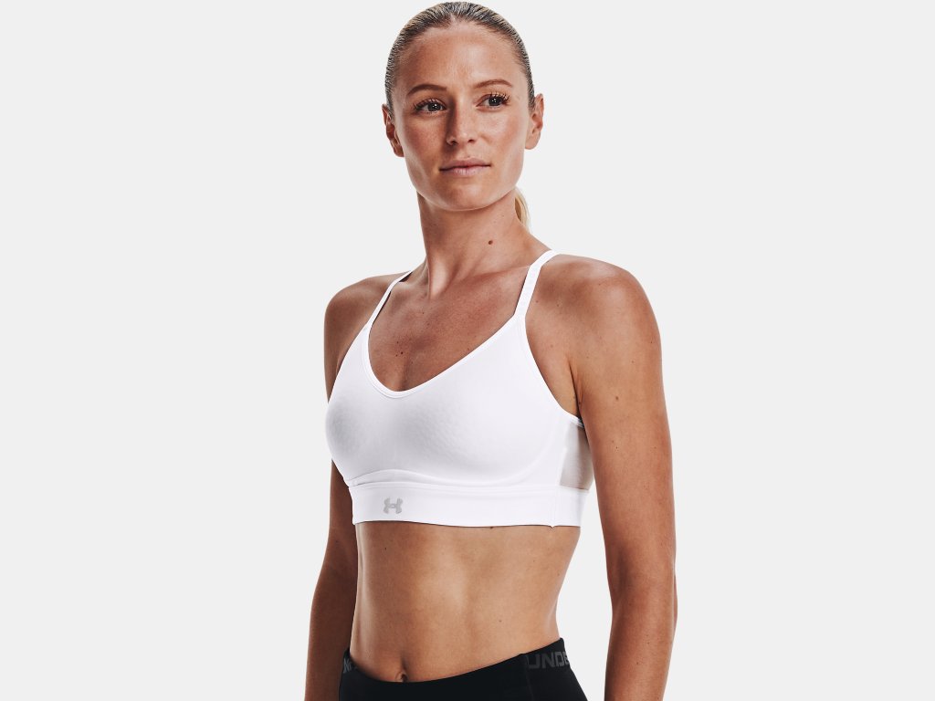 UA Infinity Covered Low Bra W White