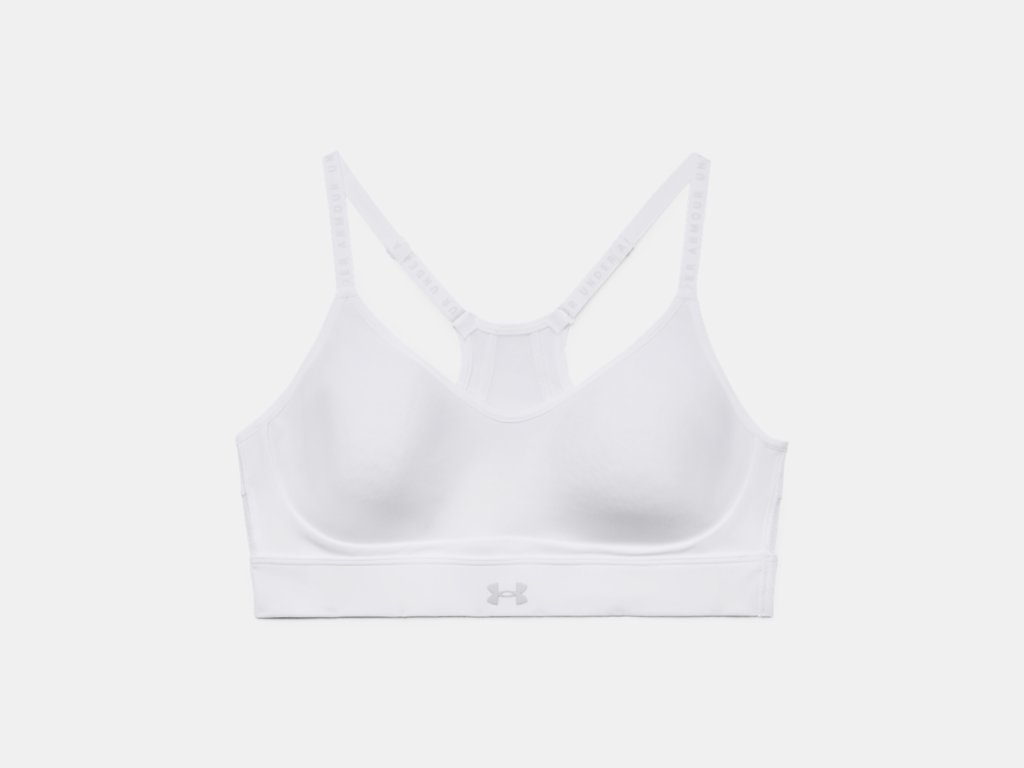 UA Infinity Covered Low Bra W White