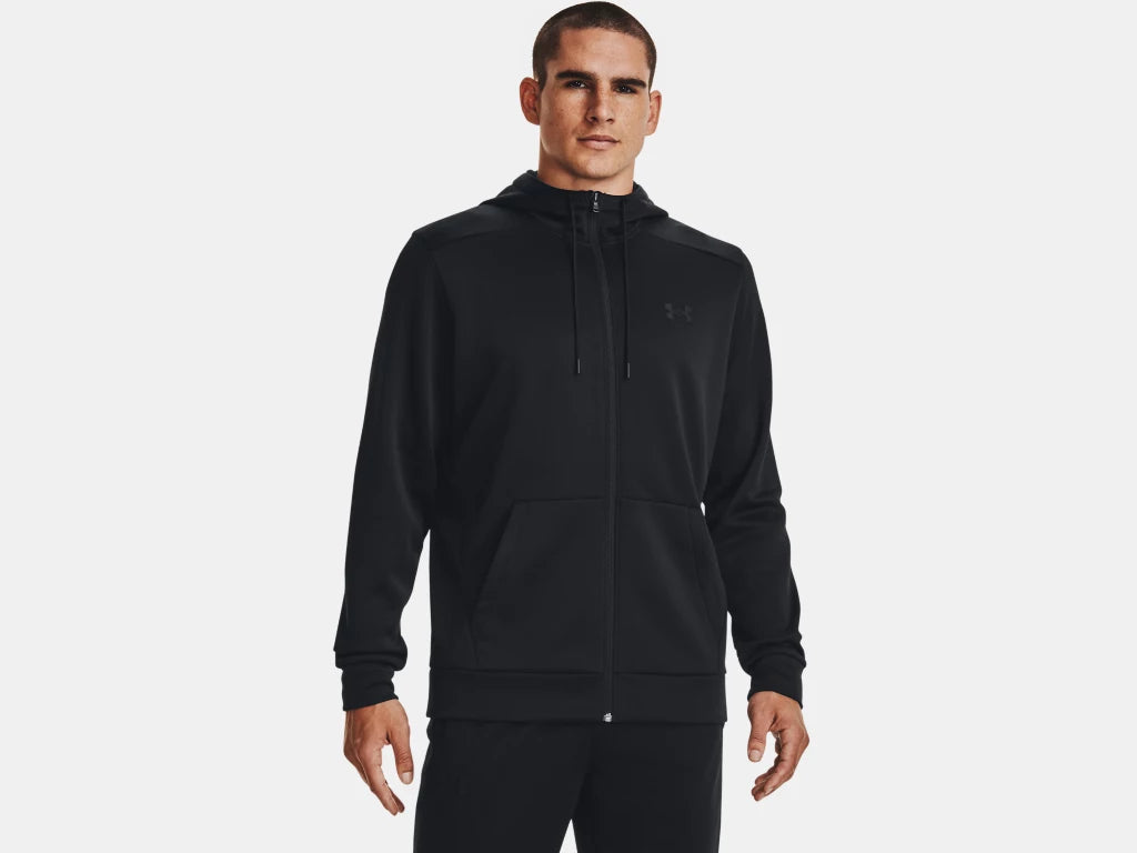 UA Armour Fleece® Full-Zip Hoodie M Black