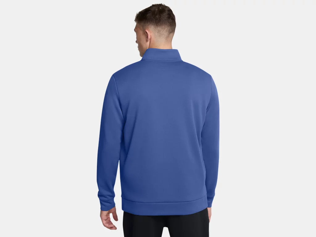 UA FLEECE 1/4 ZIP M Tech Blue