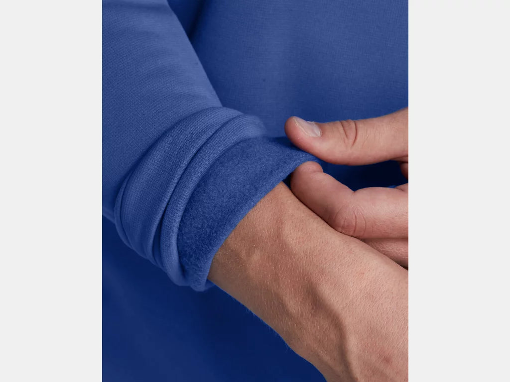 UA FLEECE 1/4 ZIP M Tech Blue