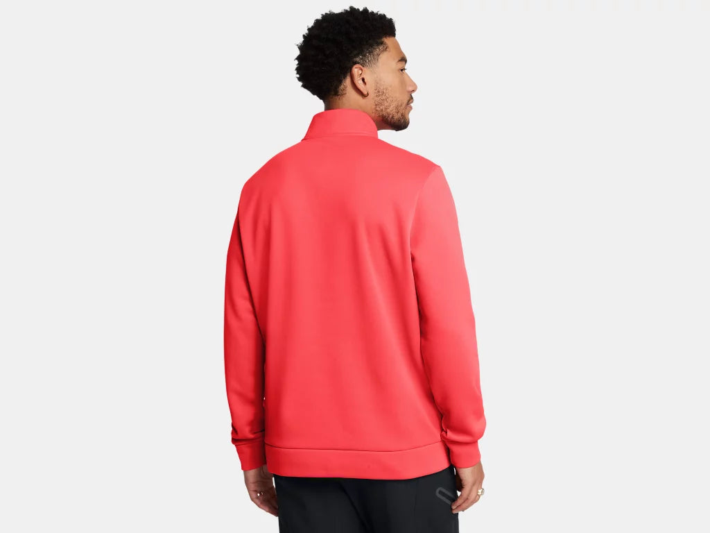 UA Armour Fleece 1/4 Zip M Racer Red