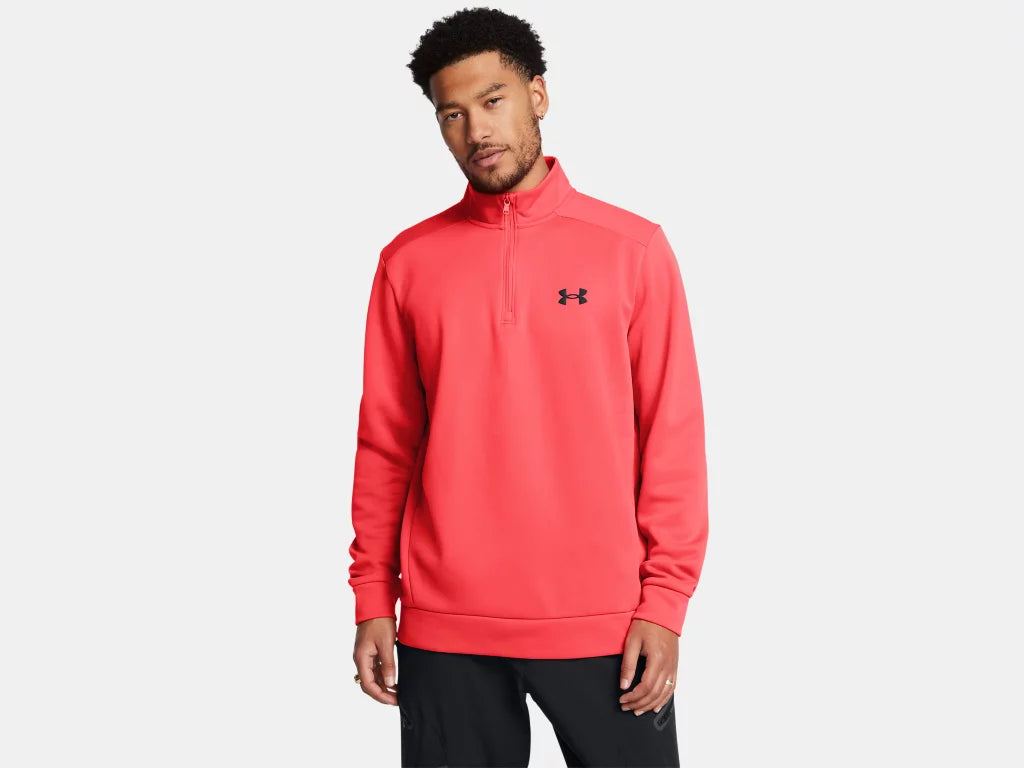 UA Armour Fleece 1/4 Zip M Racer Red