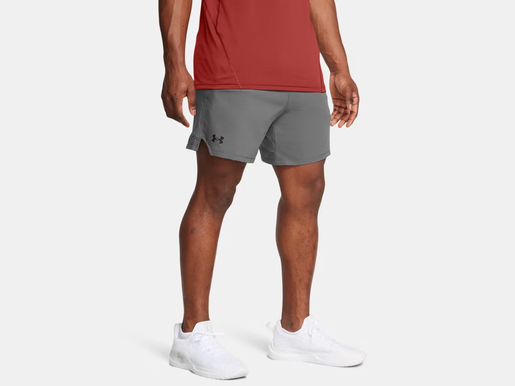 UA Vanish Woven 6" Shorts M Castlerock/Black