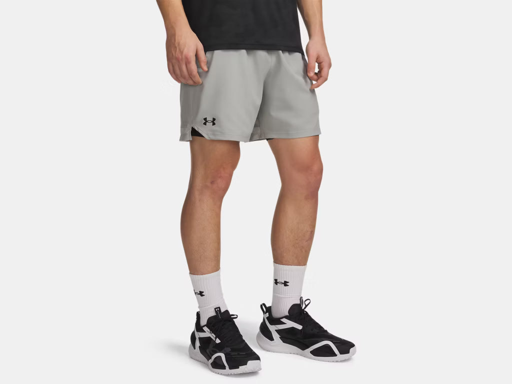 UA Vanish Woven 6" Shorts M Titanium/Black