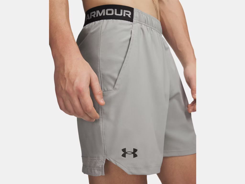 UA Vanish Woven 6" Shorts M Titanium/Black