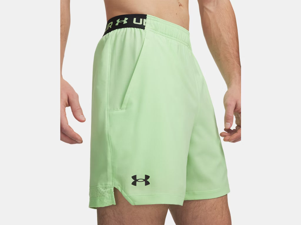 UA Vanish Woven 6" Shorts M Lumos Lime/Black