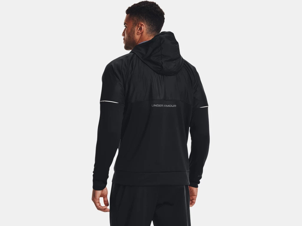 UA Armour Fleece Storm Full-Zip Hoodie M Black/Pitch Gray