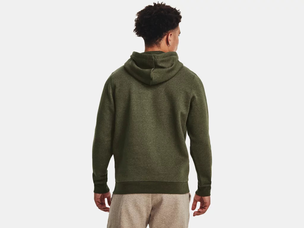 UA Essential Fleece Hoodie M Marine OD Green