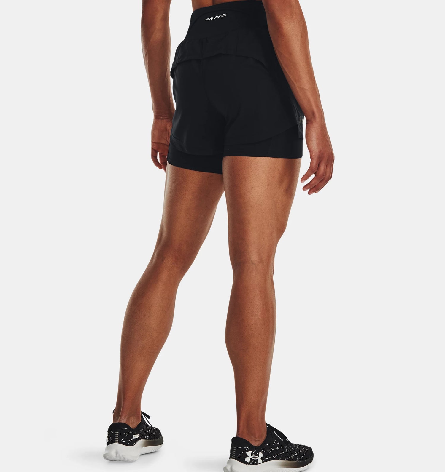 UA  Run Stamina 2-in-1 Shorts W Black