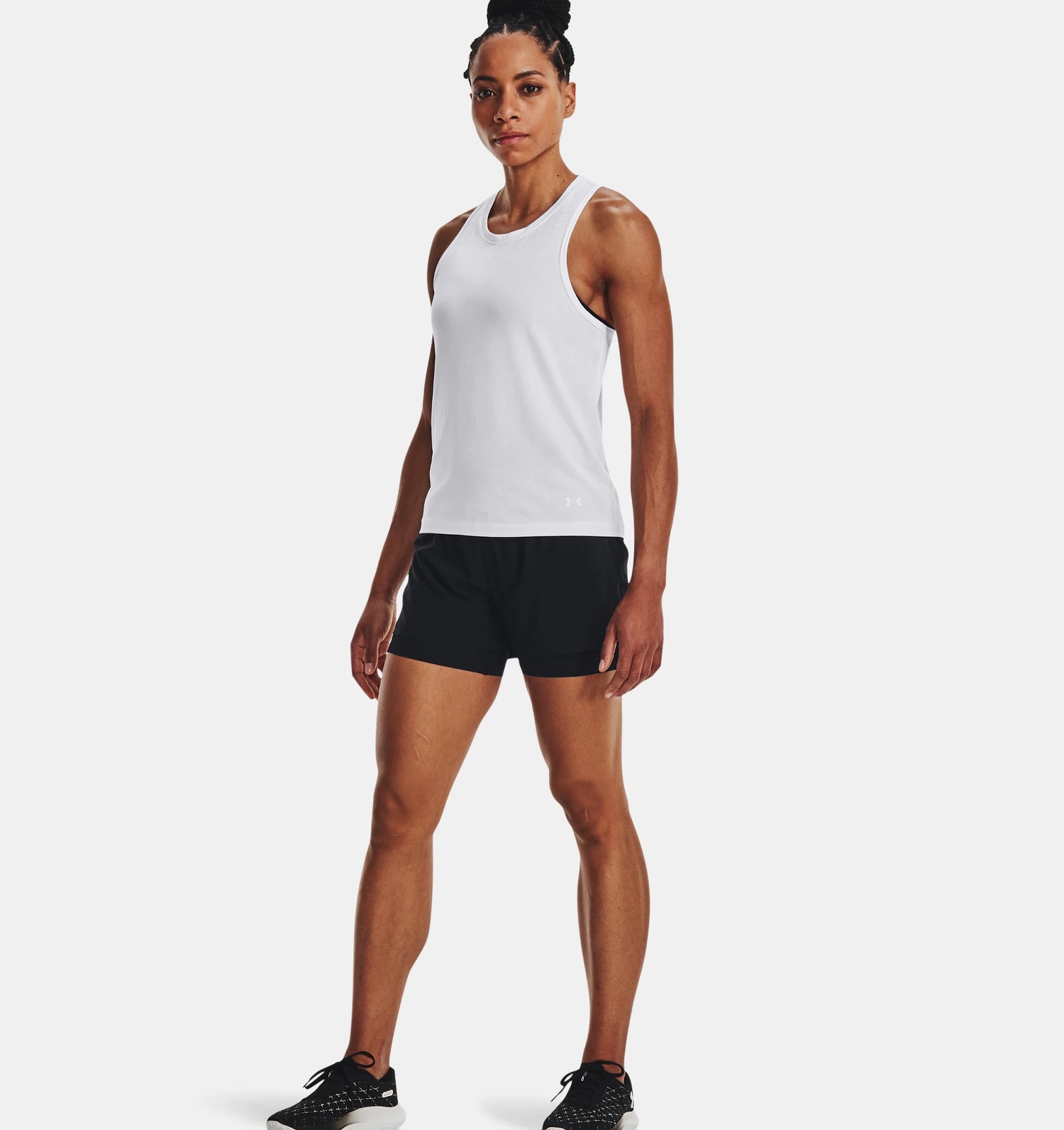 UA  Run Stamina 2-in-1 Shorts W Black