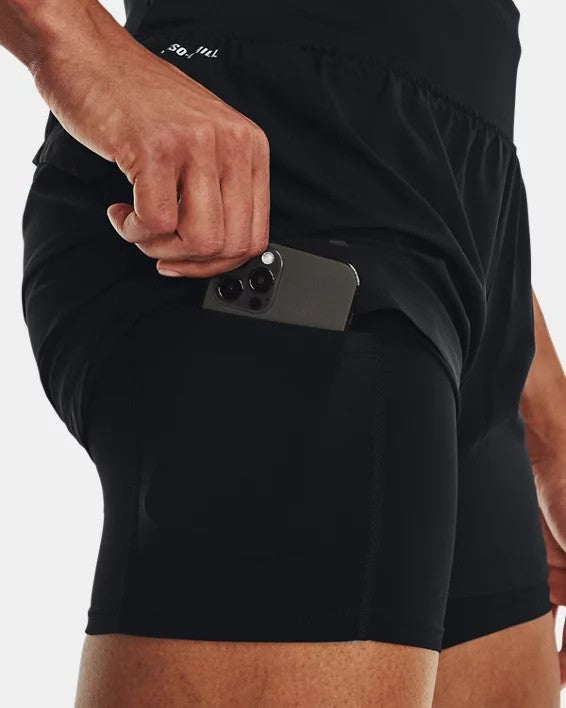 UA Run Stamina 2-in-1 Short W Black