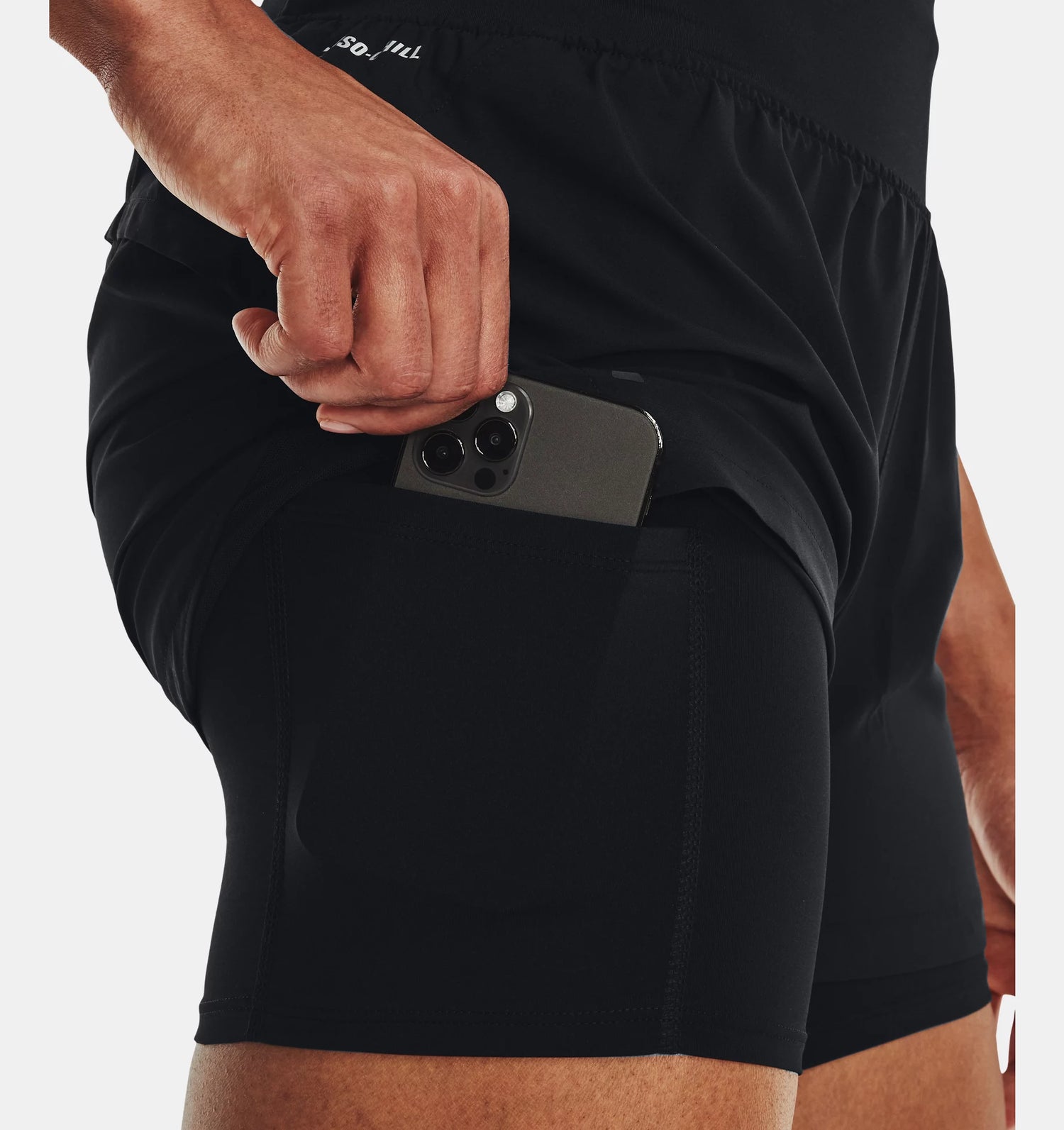 UA  Run Stamina 2-in-1 Shorts W Black