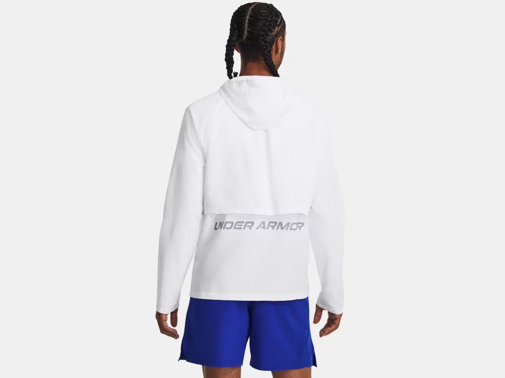 UA Launch Hooded Jacket M White