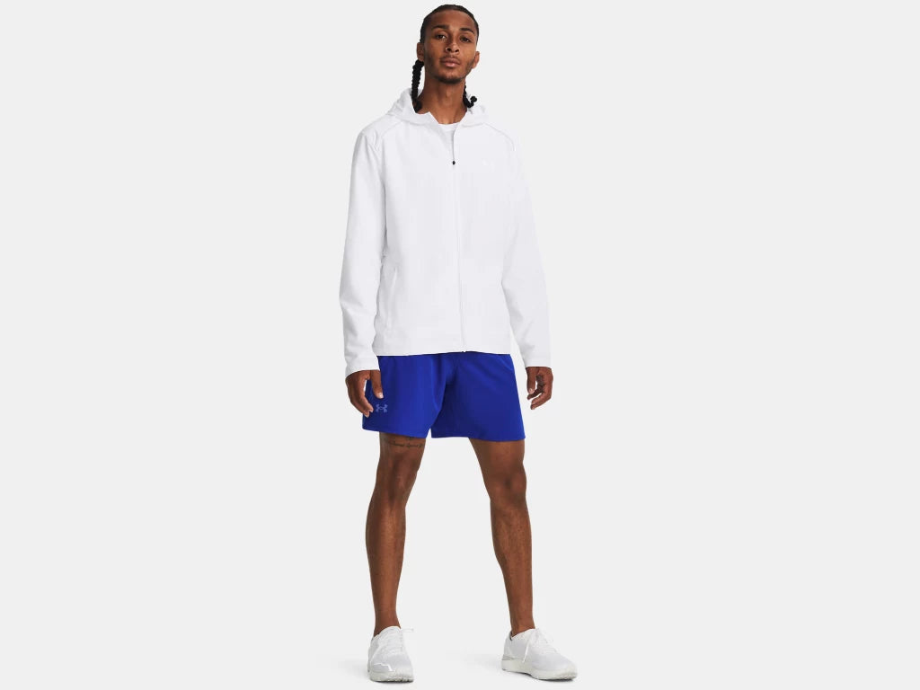 UA Launch Hooded Jacket M White