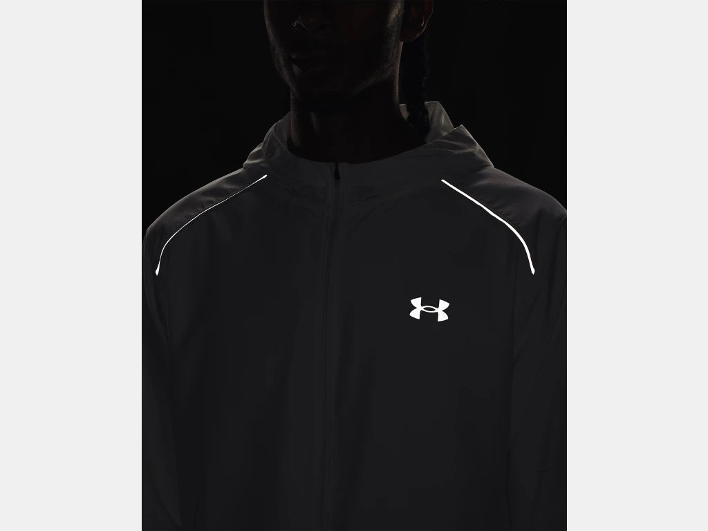 UA Launch Hooded Jacket M White