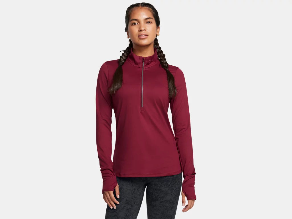 UA Launch Pro Half Zip W Cardinal