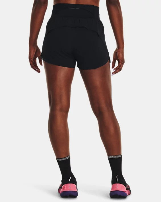 UA Run Stamina 3" Short W Black