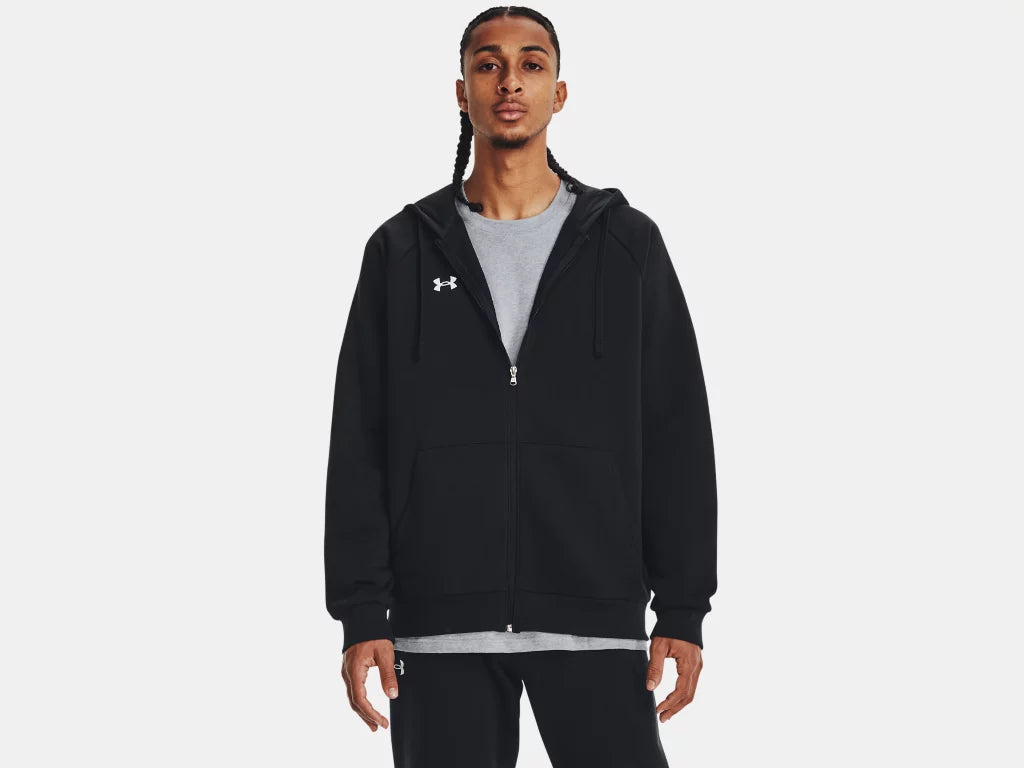 UA Rival Fleece FZ Hoodie M Black