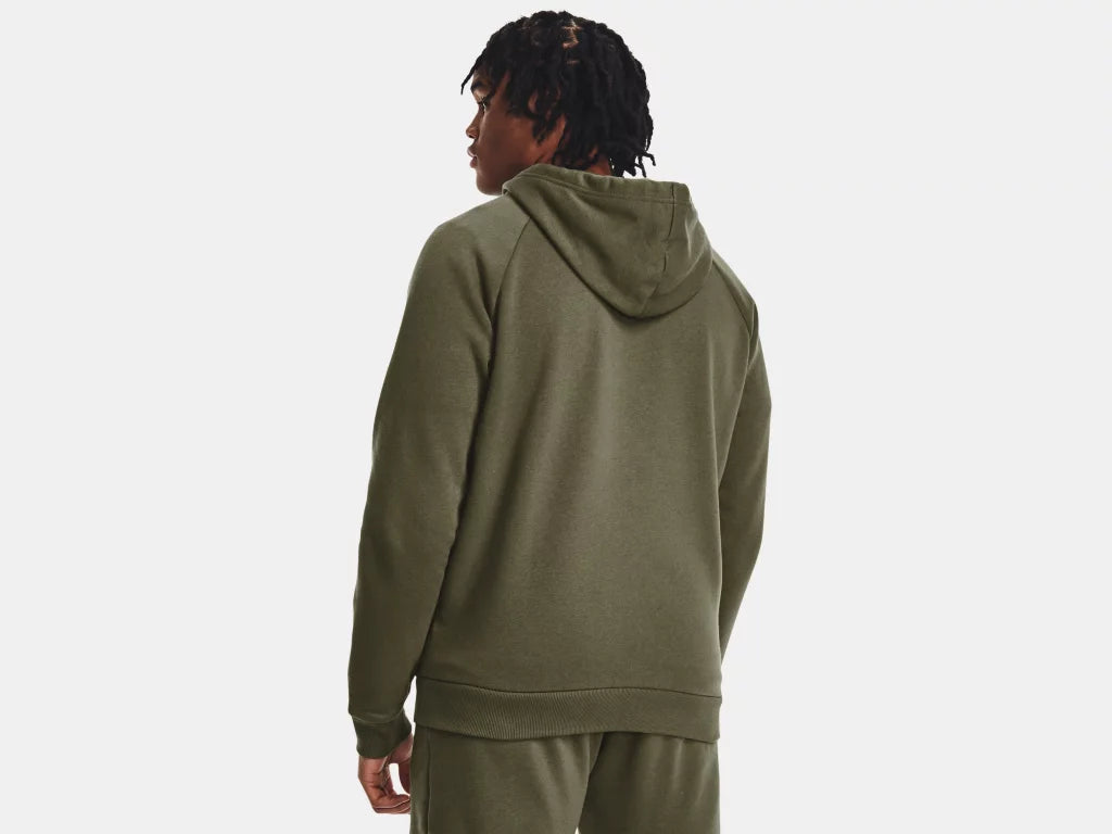 UA Rival Fleece FZ Hoodie M Marine OD Green