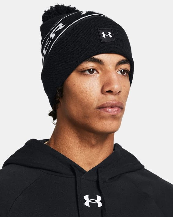 UA Pom Beanie Blk/Wht