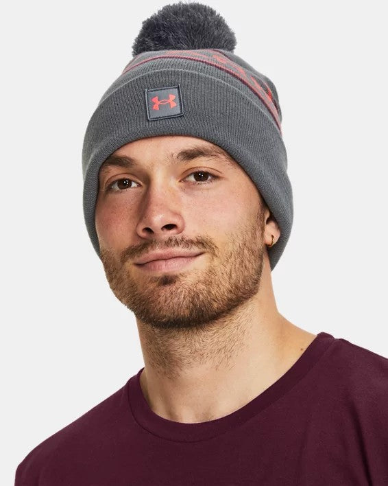 UA Pom Beanie Gry/Red