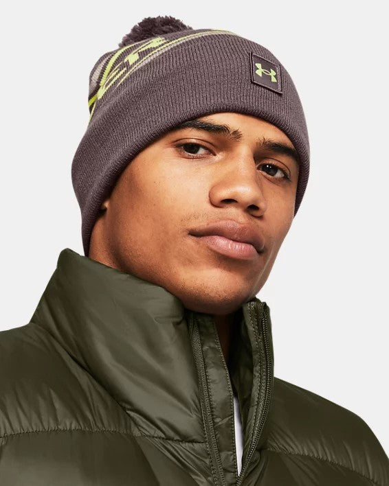 UA Pom Beanie Grn/Yel