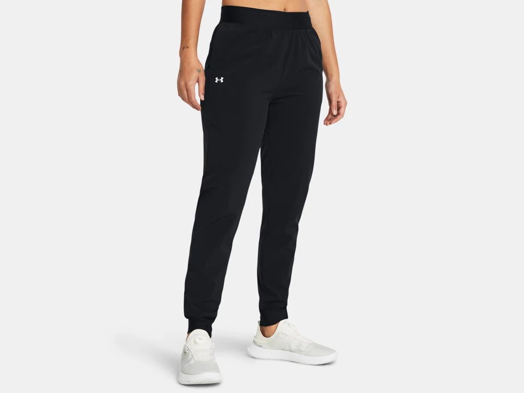 UA Rival High-Rise Woven Pants W Black