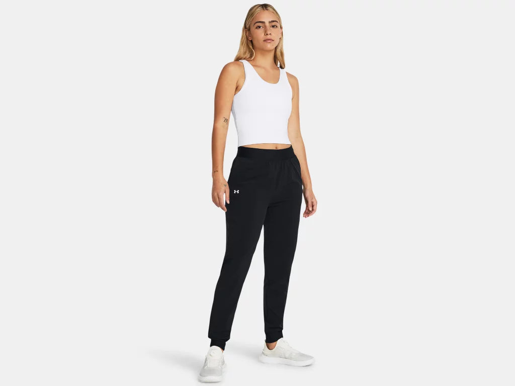 UA Rival High-Rise Woven Pants W Black