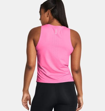 UA Launch Elite Tank W Fluo Pink