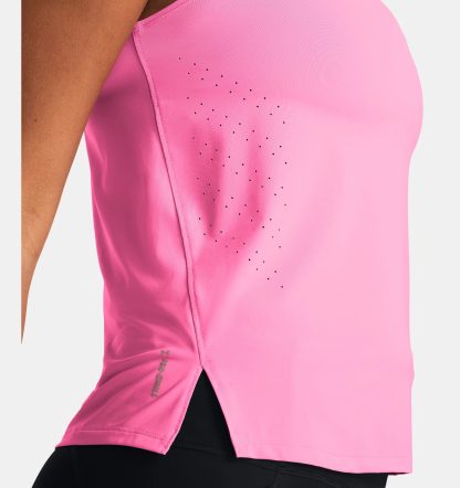 UA Launch Elite Tank W Fluo Pink