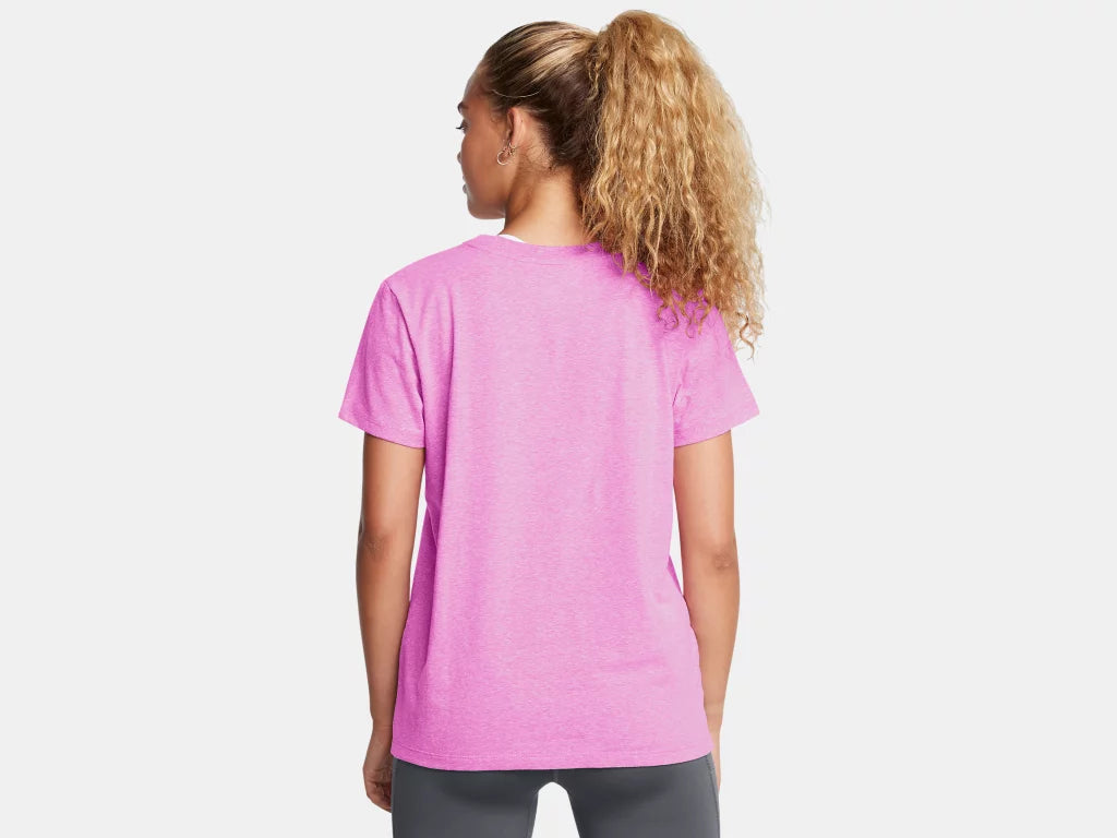 UA Rival Core T-Shirt W Vivid Magenta