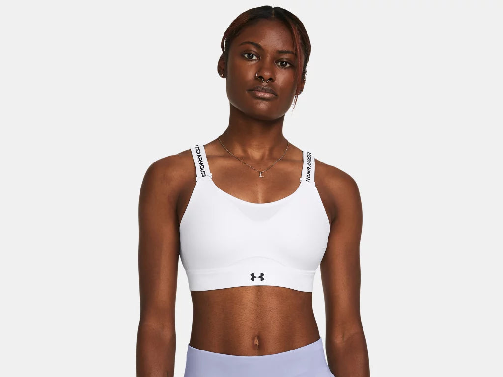 UA Infinity High 2.0 Bra White