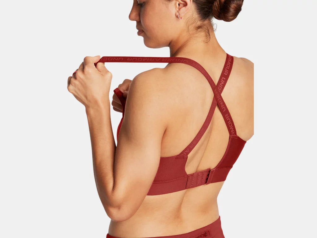 UA Infinity Mid 2.0 Bra Earthen Orange