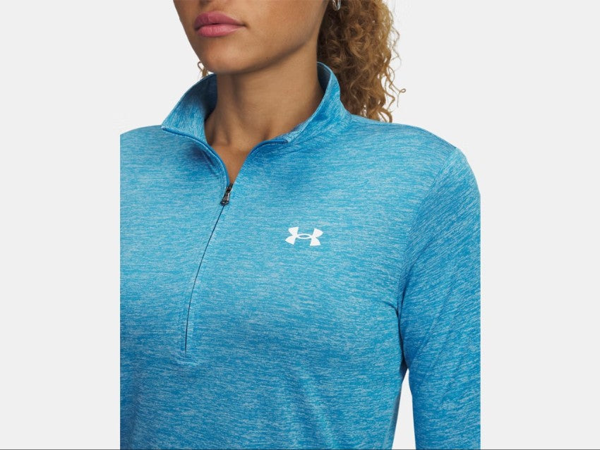 UA Tech Twist 1/2 Zip Top W Ether Blue