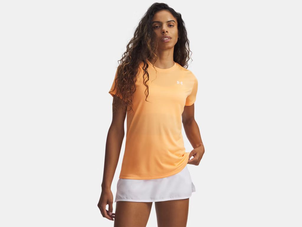 UA Tech SS W Orange Bloc