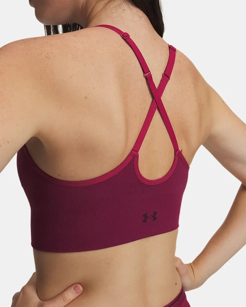 UA Vanish Seamless Low Sports Bra W Red