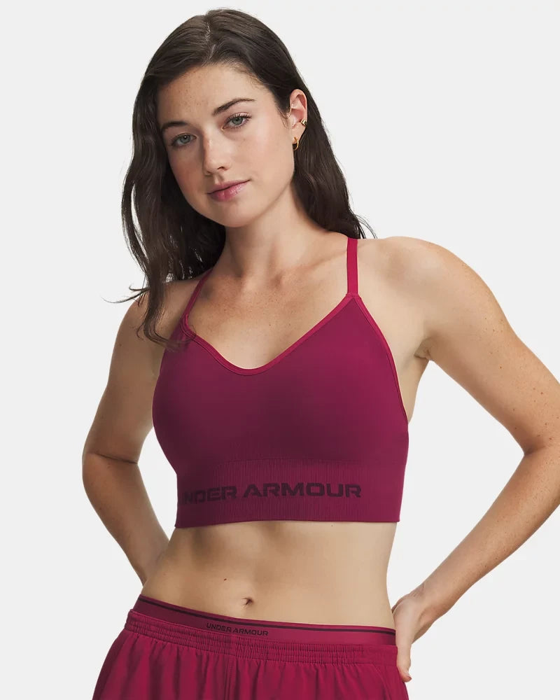 UA Vanish Seamless Low Sports Bra W Red