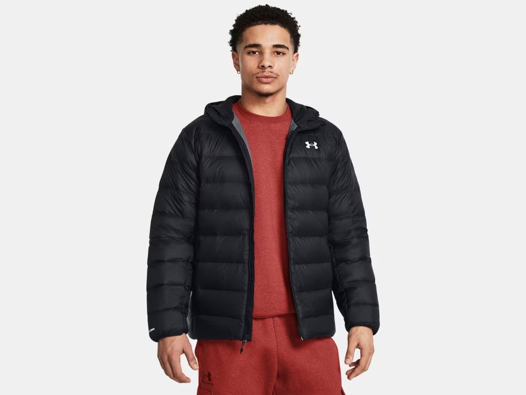 UA Legend Down Hooded Jacket M Black/White