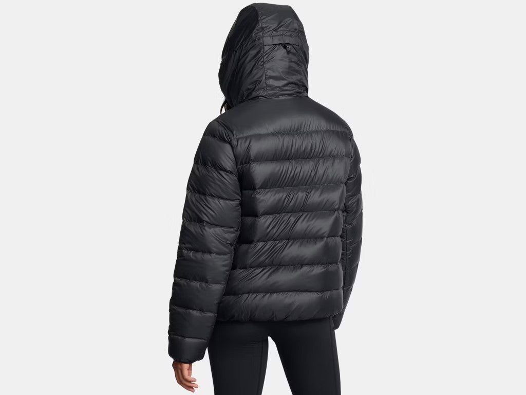 UA Down Hooded Jacket W Black/White