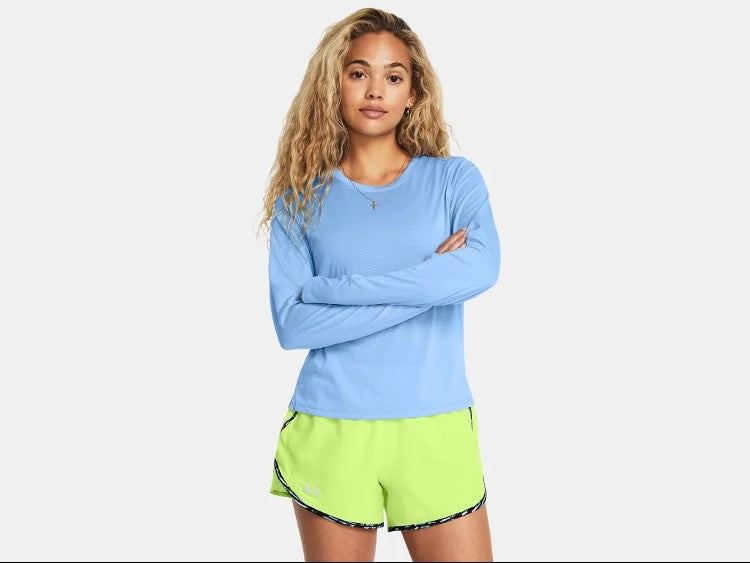 UA Launch LS Tee W Light Blue