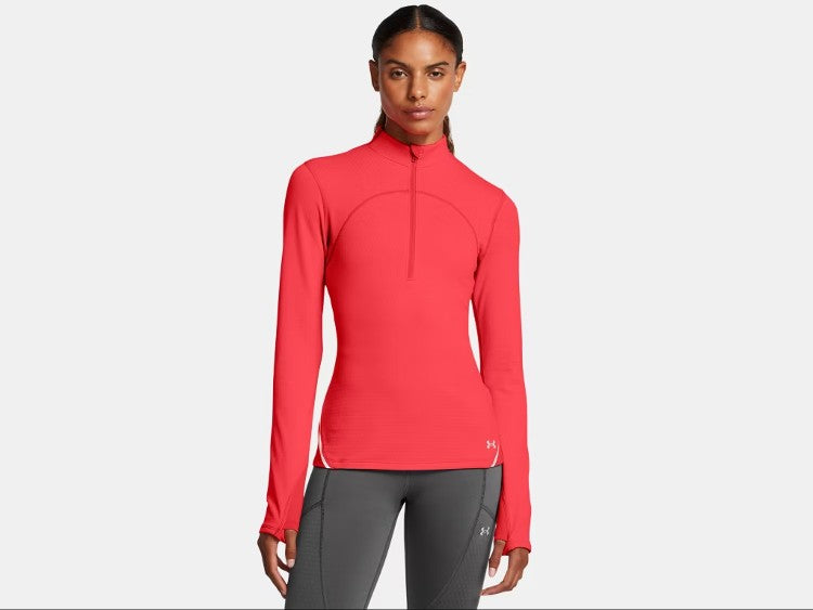 UA Vanish CW 1/2 Zip Top W Racer Red/Reflective