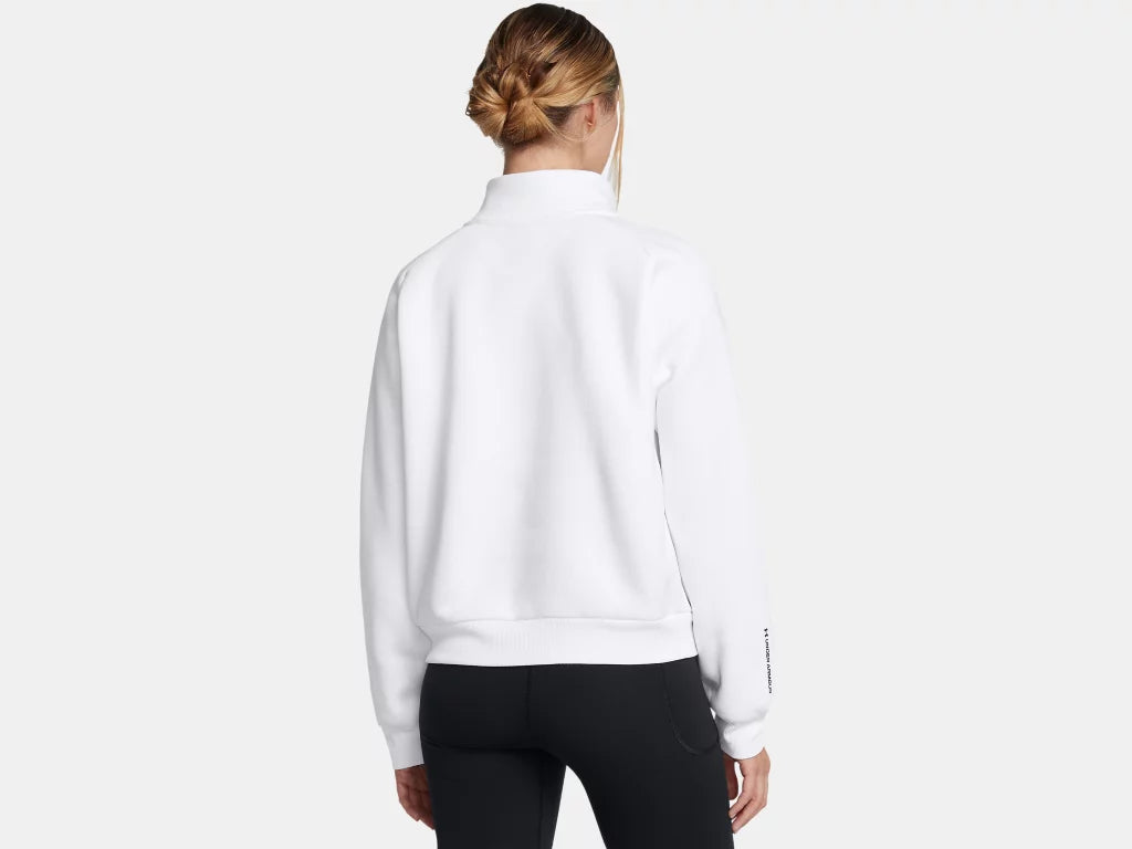 UA Armour Fleece Pro W QZ White